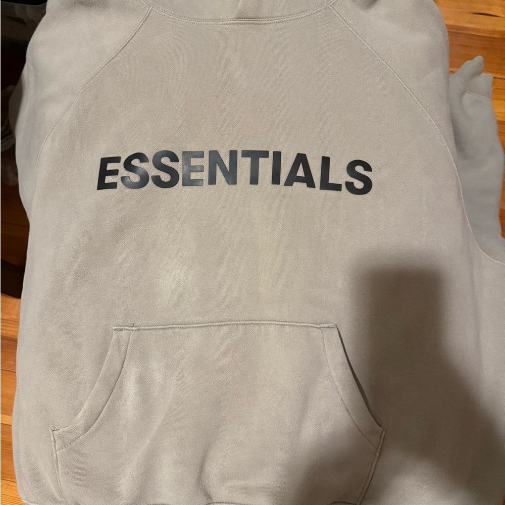 Essentials Beige Hoodie